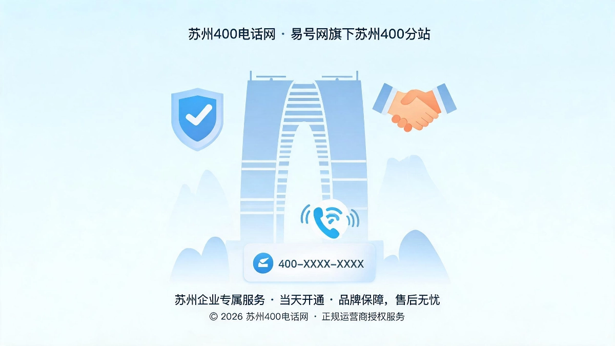 2026年苏州企业配置400电话实际价值不止门面展示封面图