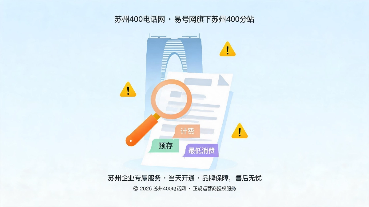 2026年苏州400电话套餐深度解析预存计费资费套路全拆解封面图