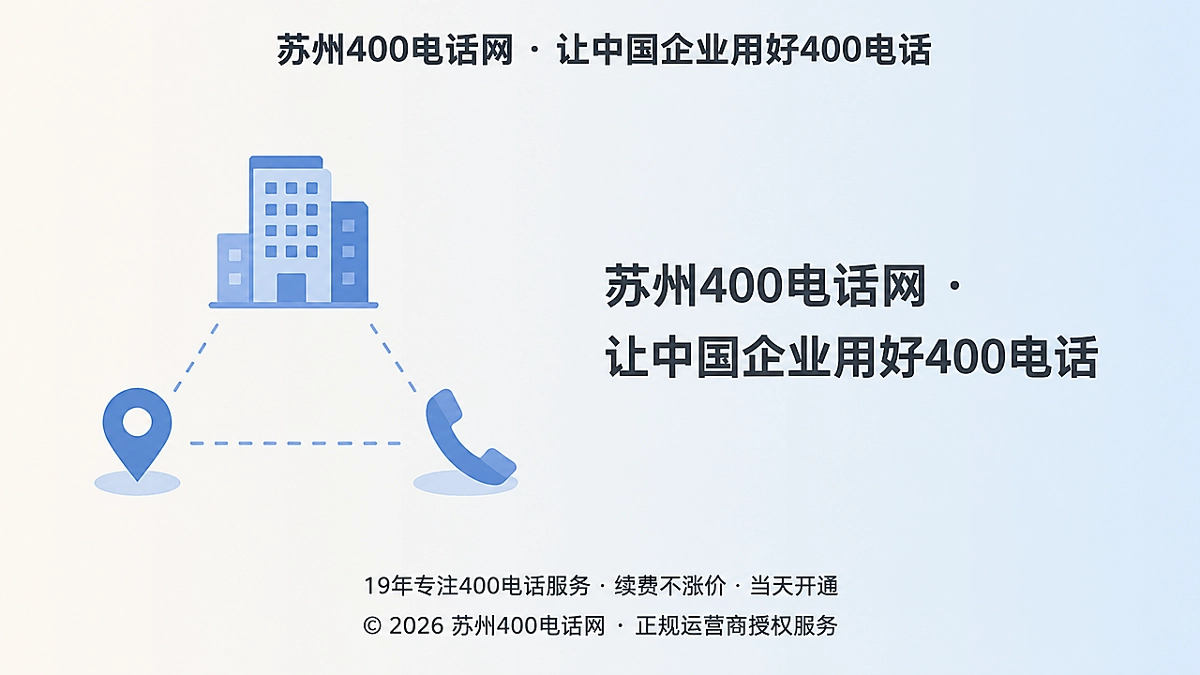 企业多信息点通过400电话关联的扁平插画