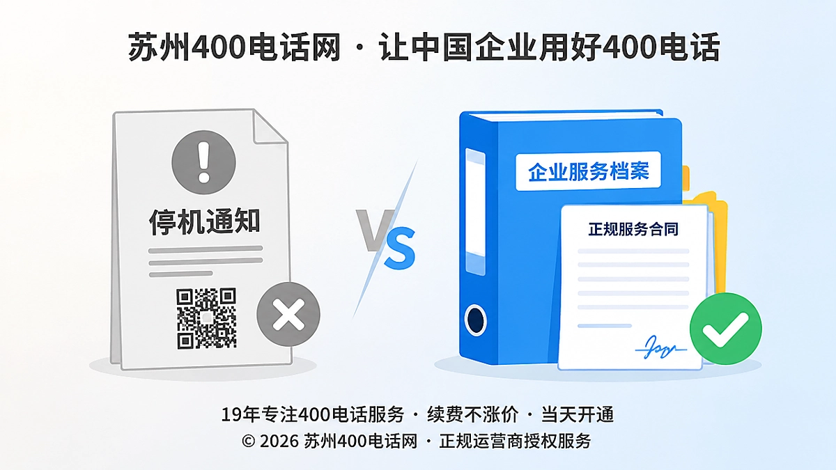 2026年400电话防骗：用合同档案识破停机续费通知