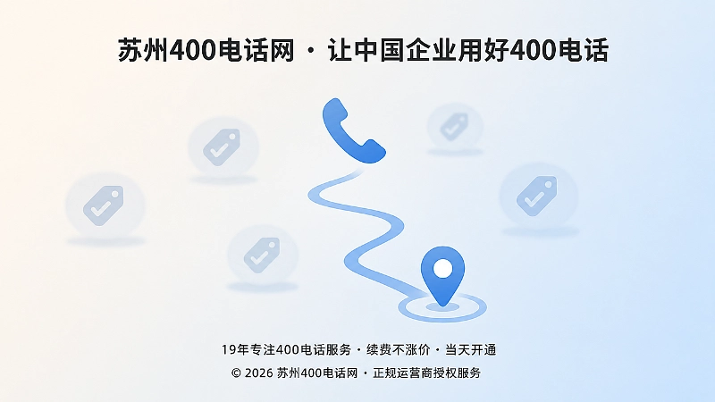 校正后400电话集中指向企业统一服务入口的聚焦示意