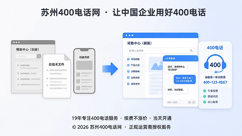 400电话申请后更新客服答复与官网信息的对比图