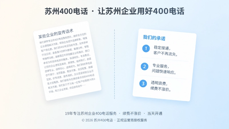 苏州企业400电话承诺写满与写实的对比式扁平插画
